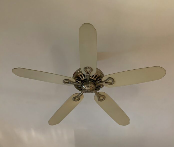 Photo by Kalyanaraman S white 5 blade ceiling fan